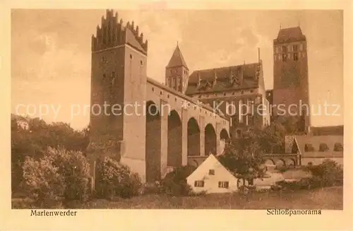 AK / Ansichtskarte Marienwerder Bernau Schlosspanorama Kat. Marienwerder Bernau