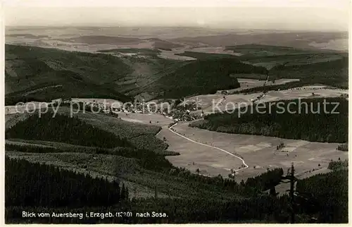 AK / Ansichtskarte Sosa Erzgebirge Blick vom Auersberg Kat. Sosa