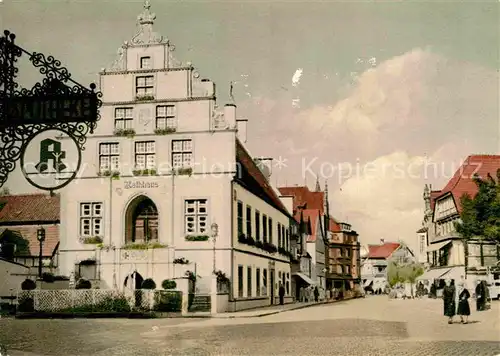 AK / Ansichtskarte Bad Salzuflen Rathaus und Langestrasse Kat. Bad Salzuflen