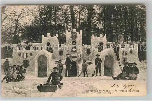 AK / Ansichtskarte La Chaux de Fonds Forteresse de Neige Kat. La Chaux de Fonds