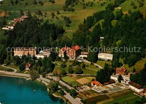 AK / Ansichtskarte Oberaegeri Kurhaus Laendli am See Fliegeraufnahme Kat. Oberaegeri