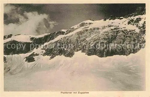 AK / Ansichtskarte Zugspitze Plattferner Kat. Garmisch Partenkirchen