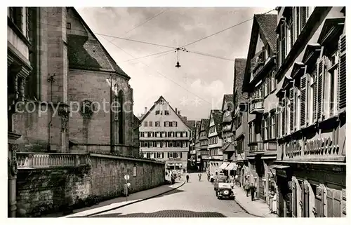 AK / Ansichtskarte Tuebingen Holzmarkt Stiftskirche  Kat. Tuebingen