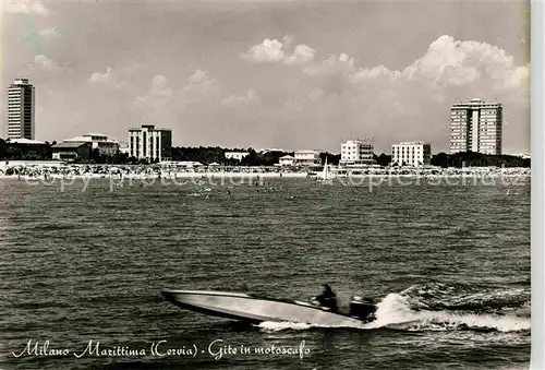 AK / Ansichtskarte Milano Marittima Ausfluege mit Motorboot Kat. Cervia