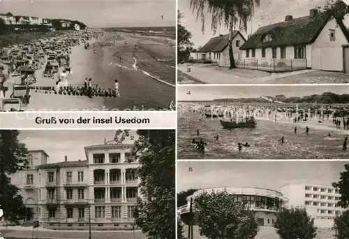 AK / Ansichtskarte Insel Usedom Ostseebad Bansin Heringsdorf Zempin Ahlbeck Loddin Koelpinsee