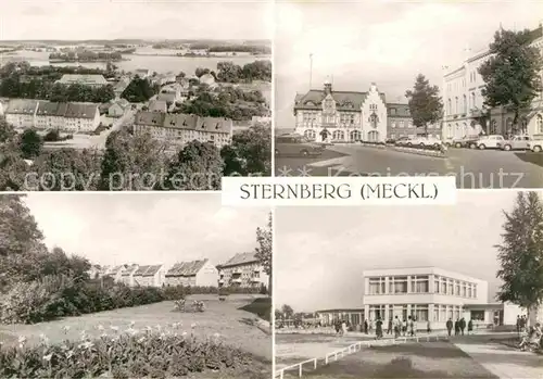 AK / Ansichtskarte Sternberg Mecklenburg Panorama Blick zum Sternberger See Karl Liebknecht Platz Wilhelm Pieck Ring Strandgaststaette Kat. Sternberg Mecklenburg