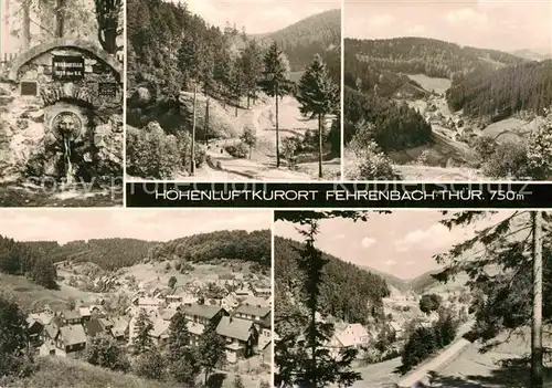 AK / Ansichtskarte Fehrenbach Thueringer Wald Gesamtansicht Landschaftspanorama Werraquelle Kat. Masserberg