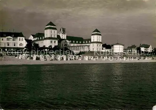 AK / Ansichtskarte Binz Ruegen Ansicht vom Meer aus Strand Hotels Kat. Binz