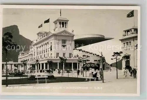 AK / Ansichtskarte Rio de Janeiro Jockey Club Hippodromo Kat. Rio de Janeiro