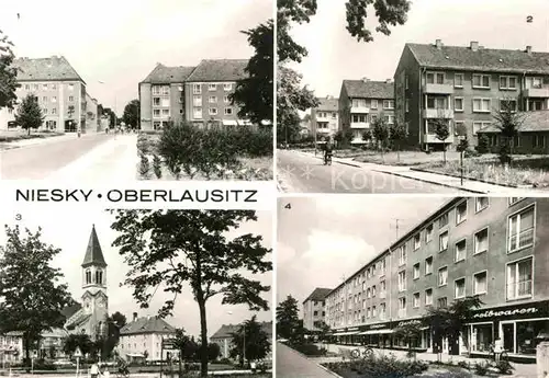 AK / Ansichtskarte Niesky Zinzendorfplatz AWG Siedlung Strasse der Befreiung Kat. Niesky