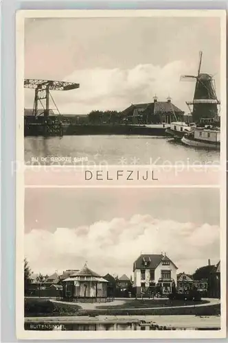 AK / Ansichtskarte Delfzijl Bij de groote Sluis Buitensingel Kat. Delfzijl