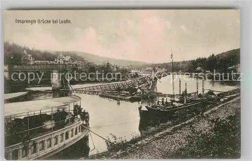 AK / Ansichtskarte Lustin Namur Gesprengte Bruecke Kat. 