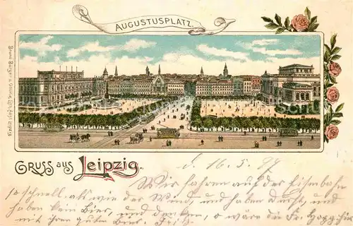 AK / Ansichtskarte Leipzig Augugstusplatz Kat. Leipzig