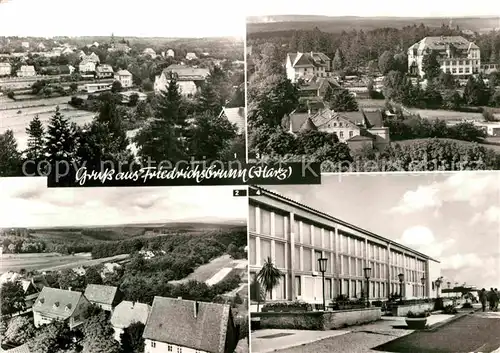 AK / Ansichtskarte Friedrichsbrunn Harz Panorama Blick vom Sanatorium Ernst Thaelmann Brocken Kulturhaus Kat. Friedrichsbrunn