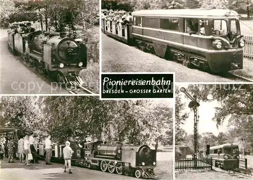 AK / Ansichtskarte Dresden Pioniereisenbahn Grosser Garten Kat. Dresden Elbe