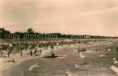 AK / Ansichtskarte Zinnowitz Ostseebad Badeleben Strand