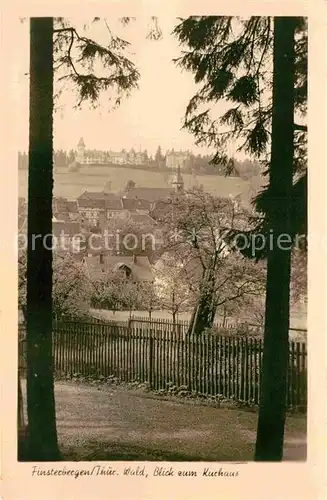 AK / Ansichtskarte Finsterbergen Durchblick zum Kurhaus Kat. Finsterbergen Thueringer Wald