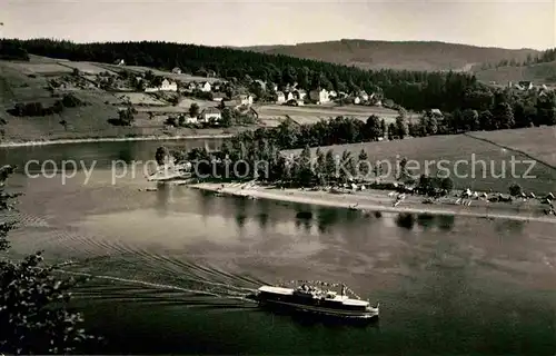 AK / Ansichtskarte Saaldorf Bad Lobenstein Stausee der Bleiloch Saaletalsperre Handabzug Kat. Bad Lobenstein