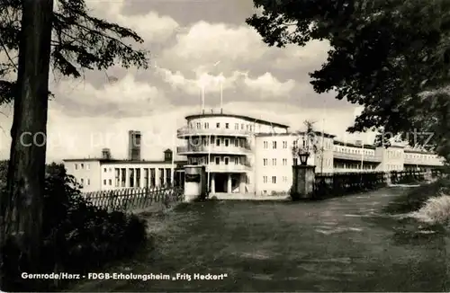 AK / Ansichtskarte Gernrode Harz FDGB Erholungsheim Fritz Heckert Kat. Gernrode Harz