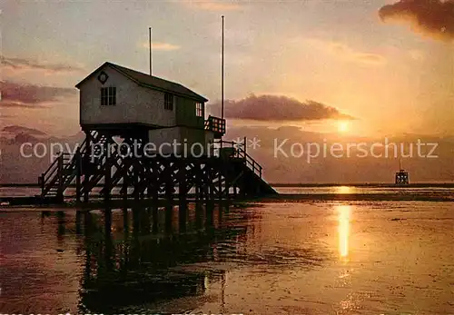 AK / Ansichtskarte St Peter Ording Abendstimmung Kat. Sankt Peter Ording