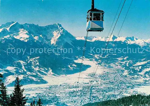 AK / Ansichtskarte Seilbahn Wankbahn Garmisch Partenkirchen  Kat. Bahnen