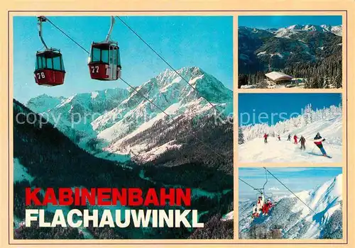 AK / Ansichtskarte Seilbahn Flachauwinkl Zauchensee Kleinarl  Kat. Bahnen