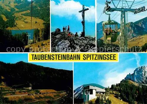 AK / Ansichtskarte Seilbahn Taubenstein Spitzingsee  Kat. Bahnen