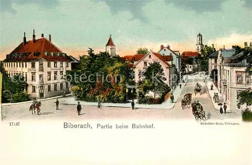 AK / Ansichtskarte Biberach Riss Bahnhof  Kat. Biberach an der Riss