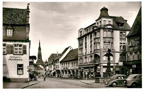 AK / Ansichtskarte Offenburg Hauptstrasse Einhorn Apotheke Hotel Drei Koenige  Kat. Offenburg