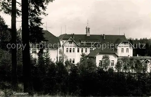 AK / Ansichtskarte Carolagruen Heilstaette Kat. Schoenheide Erzgebirge