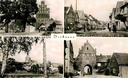 AK / Ansichtskarte Tribsees Muehlentor Marktplatz Steintor Kirche Kat. Tribsees