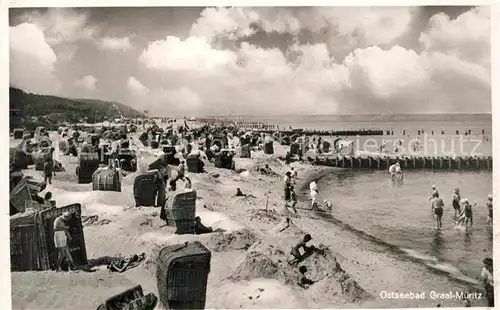 AK / Ansichtskarte Graal Mueritz Ostseebad Strand Kat. Seeheilbad Graal Mueritz