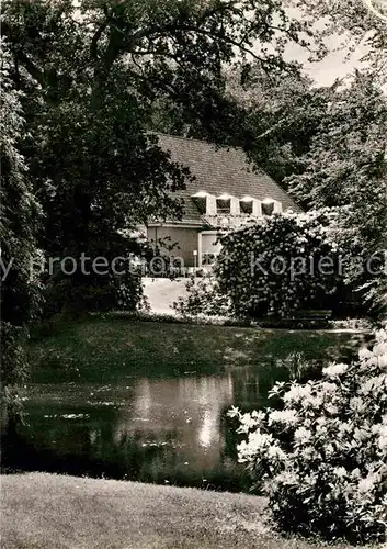 AK / Ansichtskarte Oberneuland Hotel Restaurant Hopkens Ruh Teich Kat. Bremen