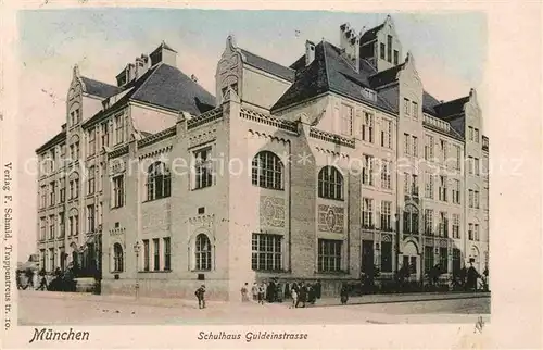 AK / Ansichtskarte Muenchen Schulhaus Guldeinstrasse  Kat. Muenchen