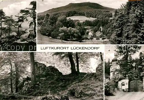 AK / Ansichtskarte Lueckendorf Fuchskanzel Hochwald Burgruine Karlsfried Kulturhaus Kat. Kurort Oybin