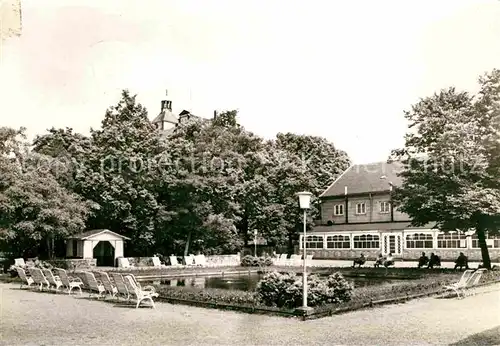 AK / Ansichtskarte Pretzsch Elbe Kulturhaus Park Eisenmoorbad Kat. Bad Schmiedeberg