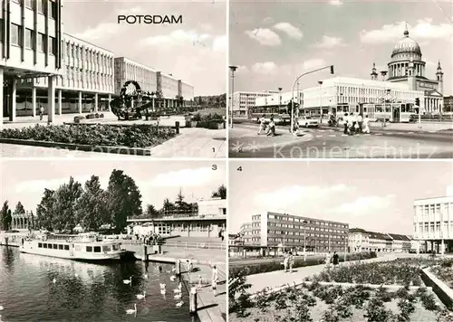 AK / Ansichtskarte Potsdam Friedrich Ebert Strasse Platz der Einheit Anlegestelle der Weissen Flotte Kat. Potsdam