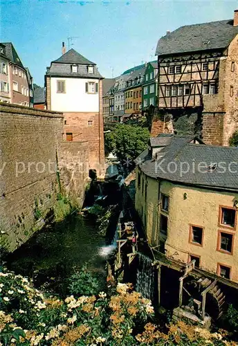 AK / Ansichtskarte Saarburg Saar Altstadt Wasserfall Kat. Saarburg