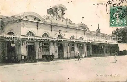 AK / Ansichtskarte Cette Herault La Gare Kat. Sete