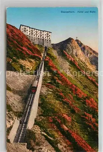 AK / Ansichtskarte Stanserhorn Hotel Bahn Kat. Stanserhorn