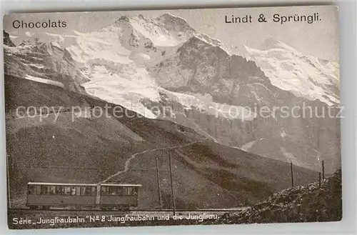 AK / Ansichtskarte Jungfraubahn Jungfrau Lindt & Spruengli Chocolats Kat. Jungfrau