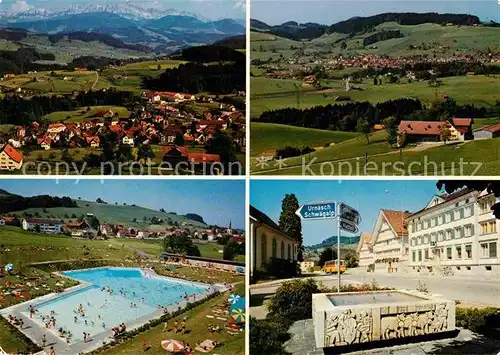 AK / Ansichtskarte Waldstatt AR Panorama Schwimmbad Brunnen  Kat. Waldstatt