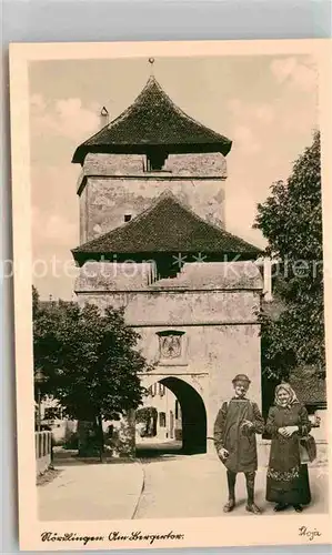 AK / Ansichtskarte Noerdlingen Bergertor Kat. Noerdlingen