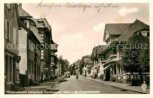 AK / Ansichtskarte Koenigsfeld Schwarzwald Friedrichstrasse Kat. Koenigsfeld im Schwarzwald