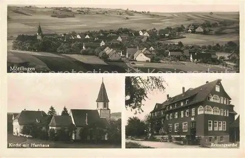 AK / Ansichtskarte Moettlingen Kirche Pfarrhaus Rettungsarche  Kat. Bad Liebenzell