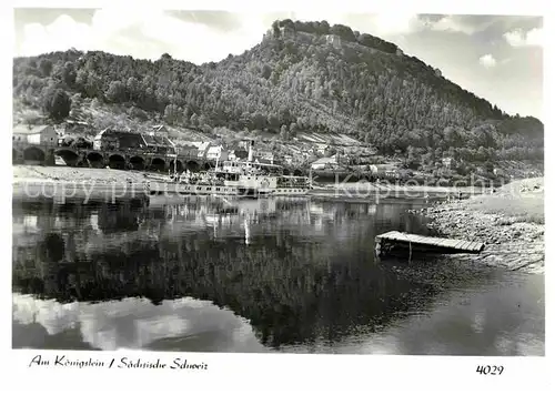 AK / Ansichtskarte Koenigstein Saechsische Schweiz Foto Hering Nr. 4029 Kat. Koenigstein Saechsische Schweiz