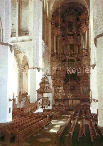 AK / Ansichtskarte Kirchenorgel St. Marienkirche Rostock  Kat. Musik