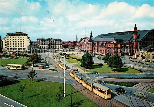 AK / Ansichtskarte Strassenbahn Bremen Hauptbahnhof Kat. Strassenbahn