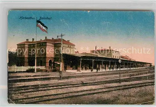 AK / Ansichtskarte Herbesthal Wallonie Bahnhof Kat. 