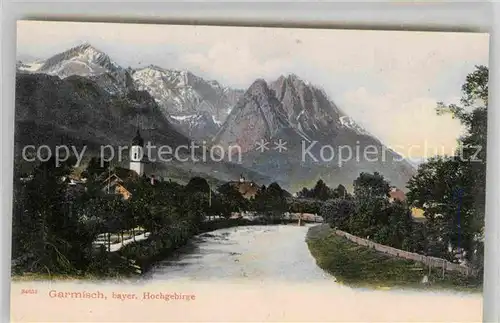 AK / Ansichtskarte Garmisch Partenkirchen Panorama  Kat. Garmisch Partenkirchen